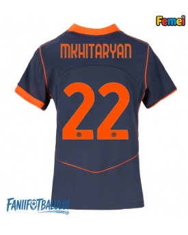 Inter Milan Henrikh Mkhitaryan #22 Tricou Fotbal Replică 2025-26 Femei Treilea